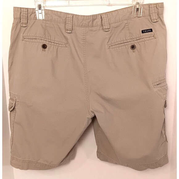 Vtg Ralph Lauren Cargo Shorts 38 Khaki Corduroy Baggy Utility Gorpcore Y2K Chaps - Picture 4 of 8